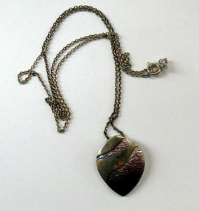 SCOTTISH SILVER. Pre-Loved Silver and Enamel MIRAGE ORTAK Pendant. BOXED