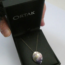 Load image into Gallery viewer, SCOTTISH SILVER. Pre-Loved Silver and Enamel MIRAGE ORTAK Pendant. BOXED

