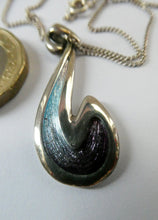 Load image into Gallery viewer, SCOTTISH SILVER. Pre-Loved Silver and Enamel ORTAK Vintage Pendant. BOXED
