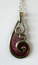 Load image into Gallery viewer, SCOTTISH SILVER. Pre-Loved Silver and Enamel Tranquility ORTAK Pendant. BOXED
