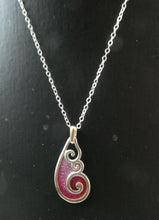 Load image into Gallery viewer, SCOTTISH SILVER. Pre-Loved Silver and Enamel Tranquility ORTAK Pendant. BOXED
