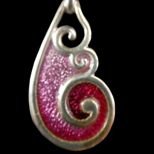 SCOTTISH SILVER. Pre-Loved Silver and Enamel Tranquility ORTAK Pendant. BOXED