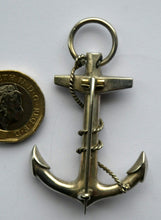 Load image into Gallery viewer, 1880s SCOTTISH SILVER: Victorian ANCHOR BROOCH with Inset Specimen Agates
