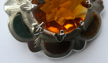 Load image into Gallery viewer, Sweet Antique SCOTTISH VICTORIAN SILVER &amp; Agate Insets. With Large Raised Cairngorm Stone
