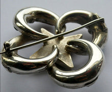 Load image into Gallery viewer, 1880s SCOTTISH SILVER: Victorian Quatrefoil Shape and Raised Star Brooch with Inset Specimen Agates
