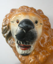 Load image into Gallery viewer, SiNGLE ANTIQUE Victorian Standing Staffordshire Style Bo&#39;ness Lion. Large in Excellent Condition
