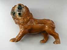 Load image into Gallery viewer, SiNGLE ANTIQUE Victorian Standing Staffordshire Style Bo&#39;ness Lion. Large in Excellent Condition
