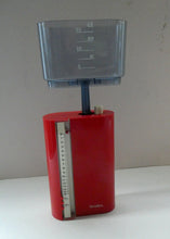 Load image into Gallery viewer, Vintage 1970s Portable Space Age Kitchen Scales by Terraillon PL350. Fabulous Scarlet Red Colour
