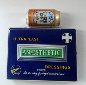 Vintage 1960s SCOTTISH First Aid Kit in a Tin (with some vintage contents). Wallace, Cameron & Co Ltd (Glasgow)