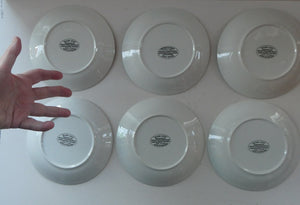 1960s SET OF SIX Portmeirion Side Plates. MAGIC CITY Design. 7 1/4 inches