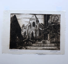 Load image into Gallery viewer, SCOTTISH ART. James McIntosh Patrick (1907 - 1998)  Notre Dames, Bruges. Very Rare Early 1920s Etching

