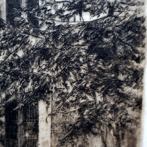 SCOTTISH ART. James McIntosh Patrick (1907 - 1998)  Notre Dames, Bruges. Very Rare Early 1920s Etching