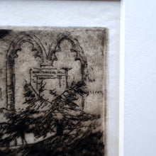 Load image into Gallery viewer, SCOTTISH ART. James McIntosh Patrick (1907 - 1998)  Notre Dames, Bruges. Very Rare Early 1920s Etching
