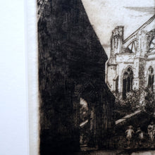 Load image into Gallery viewer, SCOTTISH ART. James McIntosh Patrick (1907 - 1998)  Notre Dames, Bruges. Very Rare Early 1920s Etching
