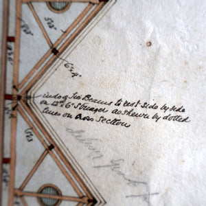 Interesting Sheet of Pen & Ink Architectural Studies for Colonial Houses at the Island of Grand Turk. Dated 1902