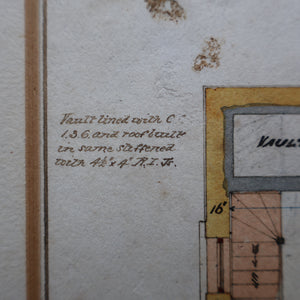 Interesting Sheet of Pen & Ink Architectural Studies for Colonial Houses at the Island of Grand Turk. Dated 1902