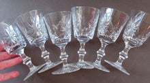 Load image into Gallery viewer, Vintage 1950s Edinburgh Crystal Star of Edinburgh White Wine Glassess
