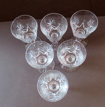 Load image into Gallery viewer, Vintage 1950s Edinburgh Crystal Star of Edinburgh White Wine Glassess
