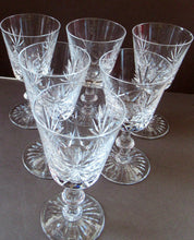 Load image into Gallery viewer, Vintage 1950s Edinburgh Crystal Star of Edinburgh White Wine Glassess
