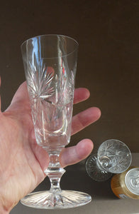 Pair of Edinburgh Crystal. Star of Edinburgh Champagne Flutes