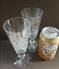 Load image into Gallery viewer, Pair of Edinburgh Crystal. Star of Edinburgh Champagne Flutes
