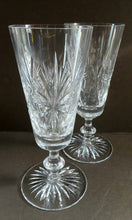 Load image into Gallery viewer, Pair of Edinburgh Crystal. Star of Edinburgh Champagne Flutes
