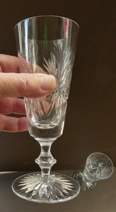 Pair of Edinburgh Crystal. Star of Edinburgh Champagne Flutes