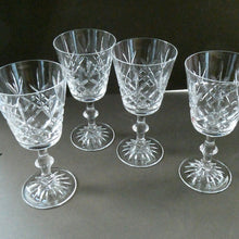 Load image into Gallery viewer, PAIR of Edinburgh Crystal Large Red Wine Goblets. LOMOND PATTERN 6 3/4 inche
