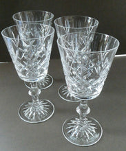 Load image into Gallery viewer, PAIR of Edinburgh Crystal Large Red Wine Goblets. LOMOND PATTERN 6 3/4 inche
