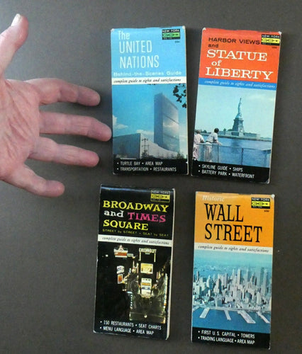 Four American New York Go Guide Booklets by Lew Frank. Published 1963