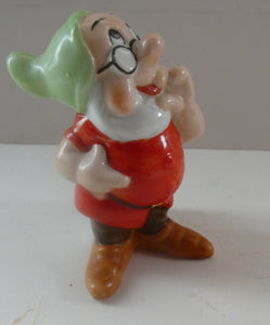 Rare 1930s Novelty Toothbrush Holder. Walt Disney Copyright: Figurine of Doc