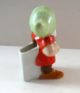 Rare 1930s Novelty Toothbrush Holder. Walt Disney Copyright: Figurine of Doc