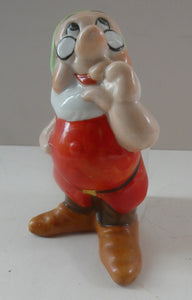 Rare 1930s Novelty Toothbrush Holder. Walt Disney Copyright: Figurine of Doc