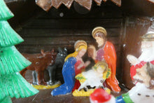 Load image into Gallery viewer, 1960s Vintage Christmas Decoration. Nativity Model in Original Box HONG KONG
