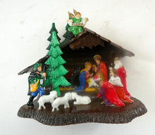 Load image into Gallery viewer, 1960s Vintage Christmas Decoration. Nativity Model in Original Box HONG KONG
