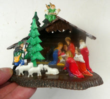 Load image into Gallery viewer, 1960s Vintage Christmas Decoration. Nativity Model in Original Box HONG KONG
