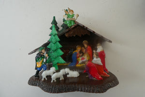 1960s Vintage Christmas Decoration. Nativity Model in Original Box HONG KONG