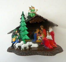 Load image into Gallery viewer, 1960s Vintage Christmas Decoration. Nativity Model in Original Box HONG KONG
