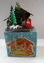 Load image into Gallery viewer, 1960s Vintage Christmas Decoration. Nativity Model in Original Box HONG KONG
