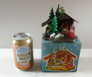 1960s Vintage Christmas Decoration. Nativity Model in Original Box HONG KONG