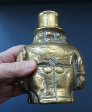 Load image into Gallery viewer, 1900s ANTIQUE Brass Money Box or Coin Bank in the Shape of Paul Kruger. President of the Transvaal
