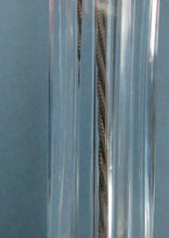 Load image into Gallery viewer, Antique Victorian OSLER Corintian Table Lamp with Brass Base and Capital and Fluted Crystal Upstand Section. SIGNED
