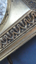 Load image into Gallery viewer, Antique Victorian OSLER Corintian Table Lamp with Brass Base and Capital and Fluted Crystal Upstand Section. SIGNED
