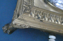Load image into Gallery viewer, Antique Victorian OSLER Corintian Table Lamp with Brass Base and Capital and Fluted Crystal Upstand Section. SIGNED
