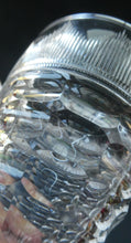 Load image into Gallery viewer, 1930s ART DECO Stuart Crystal FOUR Wine Glasses. With Cut Oval Facets and Engraved Fan Fringe Pattern. Height 5 3/8 inches
