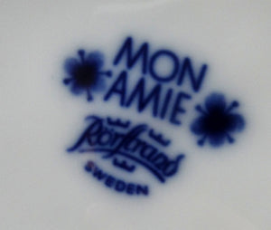 1950s MARIANNE WESTMAN Set of SIX Side Plates by Rörstrand Sweden. "Mon Amie" Pattern. Diameter 6 3/4 inches