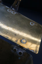 Load image into Gallery viewer, Arts and Crafts Brass Casket with Engraved Wyvern Decoration, Strapwork Bands &amp; Claw Feet

