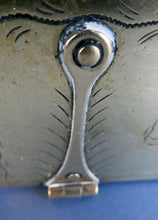 Load image into Gallery viewer, Arts and Crafts Brass Casket with Engraved Wyvern Decoration, Strapwork Bands &amp; Claw Feet
