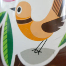 Load image into Gallery viewer, 1960s Vintage Cadbury&#39;s Biscuit Tin with Fitted Lid. Cartoon Birds and Apple Pattern
