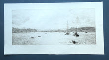 Load image into Gallery viewer, ORIGINAL ETCHING: William Lionel Wyllie (1851 – 1931)  THE OBAN REGATTA. Pencil Signed (1921)
